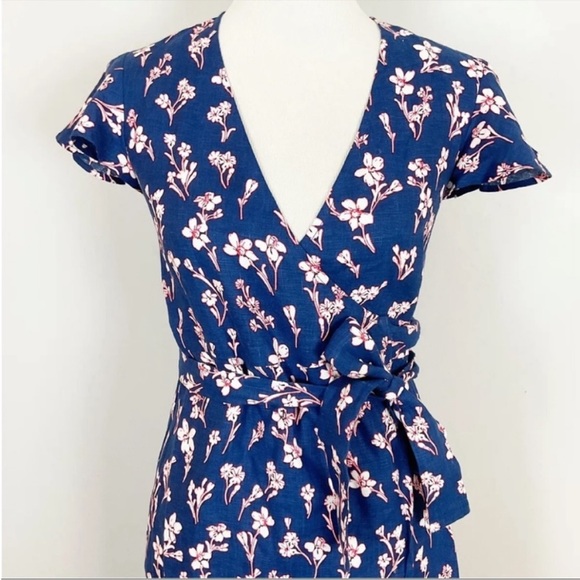 Draper James Floral Midi Wrap Dress - Picture 3 of 7